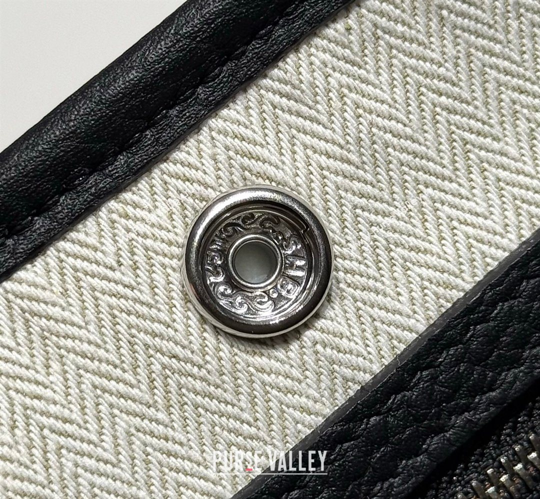 Hermes Garden Party Mini Bag 23cm in Negonda Leather Black/Silver 2026 (Half Handmade) (FL-260131032)