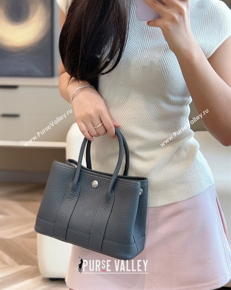 Hermes Garden Party Mini Bag 23cm in Negonda Leather Graphite Grey/Silver 2026 (Half Handmade) (FL-260131035)