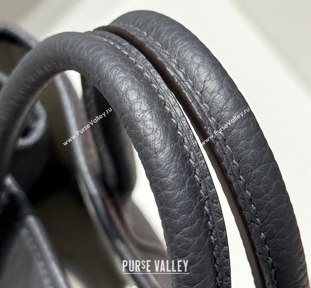 Hermes Garden Party Mini Bag 23cm in Negonda Leather Graphite Grey/Silver 2026 (Half Handmade) (FL-260131035)