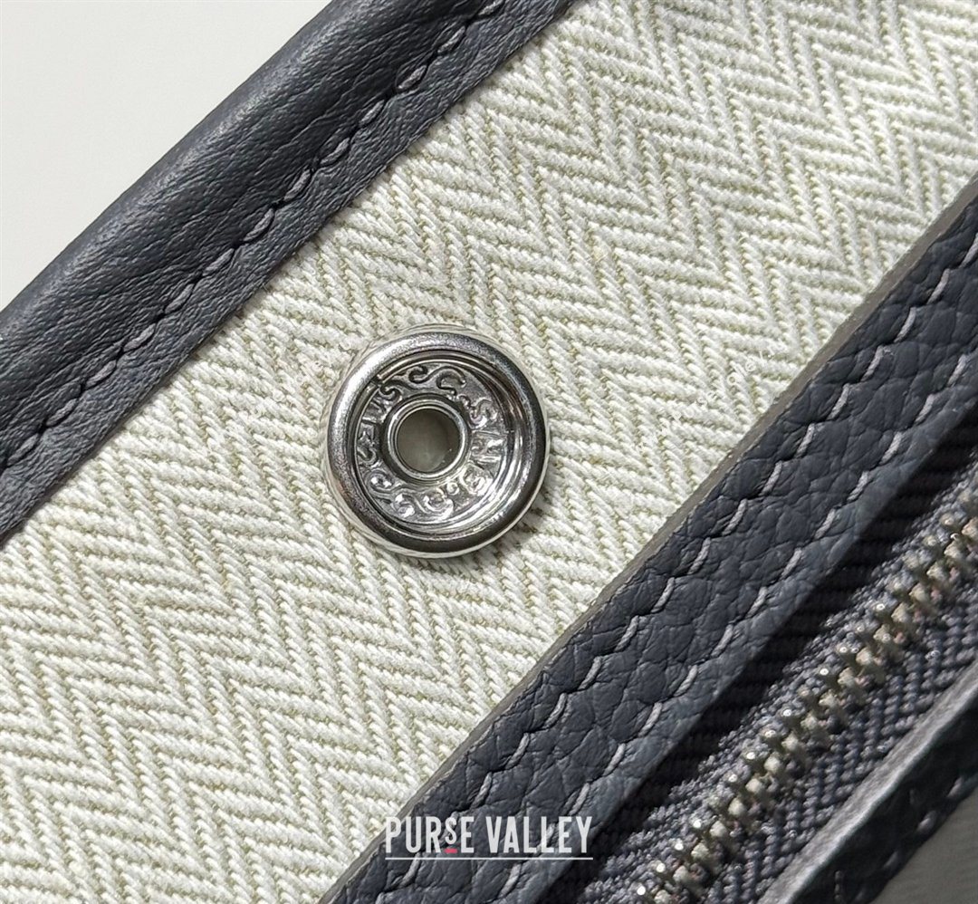 Hermes Garden Party Mini Bag 23cm in Negonda Leather Graphite Grey/Silver 2026 (Half Handmade) (FL-260131035)