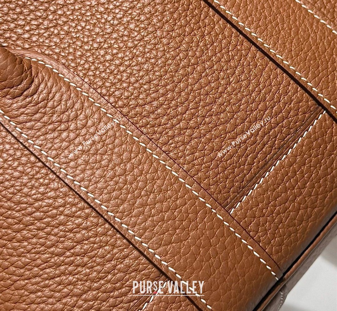 Hermes Garden Party Mini Bag 23cm in Negonda Leather Brown/Silver 2026 (Half Handmade) (FL-260131037)