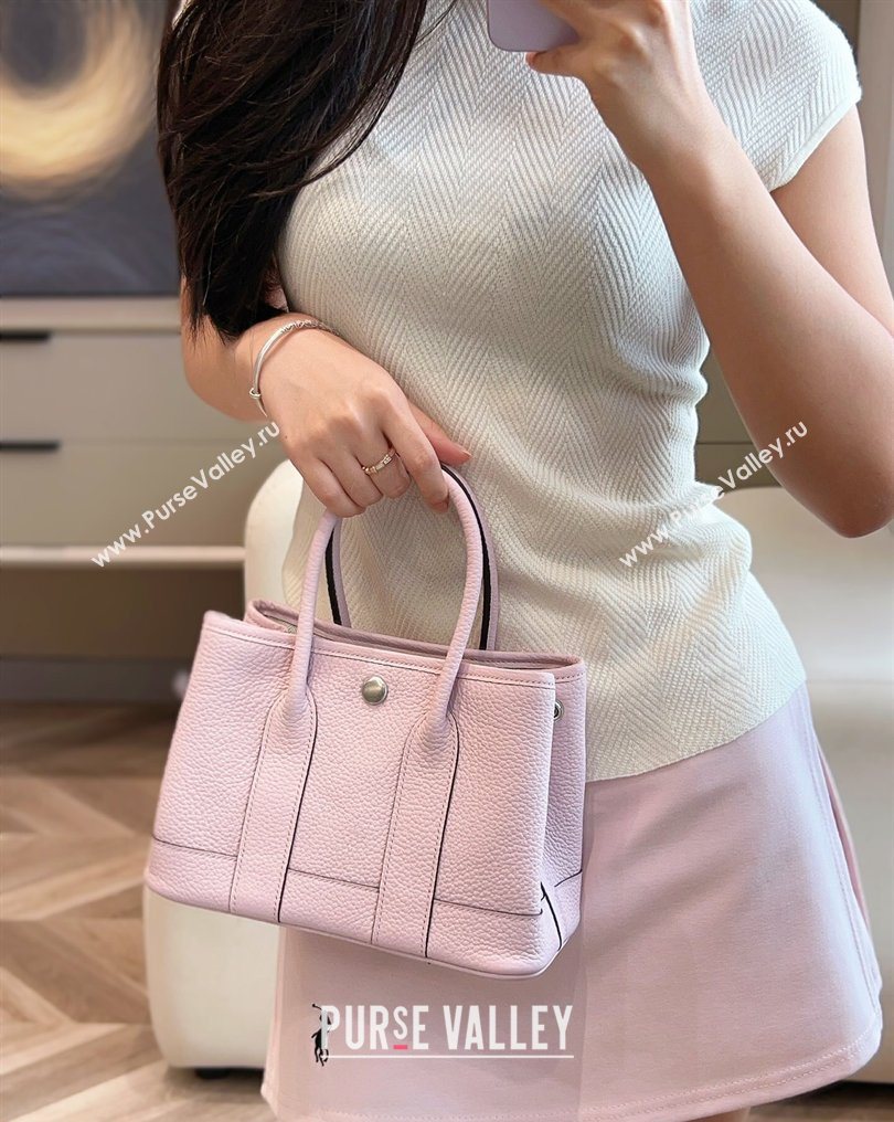 Hermes Garden Party Mini Bag 23cm in Negonda Leather Dreamy Purple/Silver 2026 (Half Handmade) (FL-260131039)