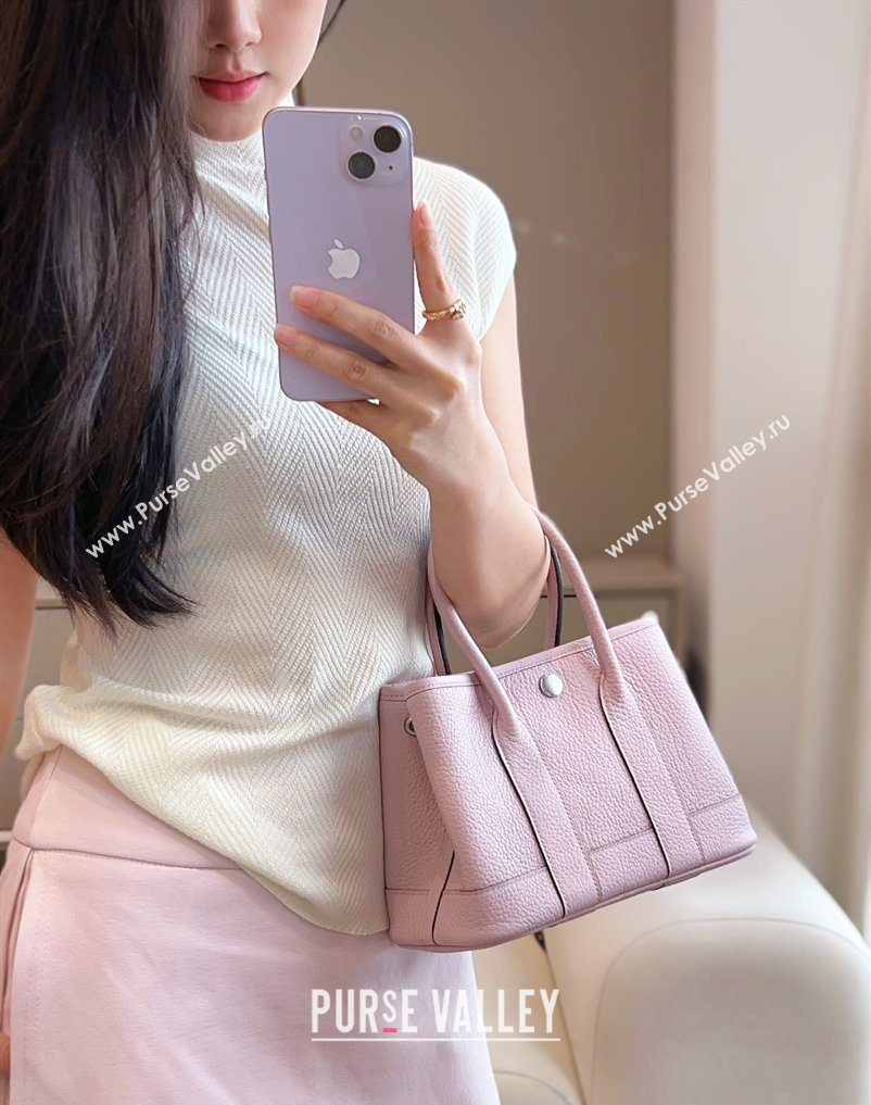 Hermes Garden Party Mini Bag 23cm in Negonda Leather Dreamy Purple/Silver 2026 (Half Handmade) (FL-260131039)