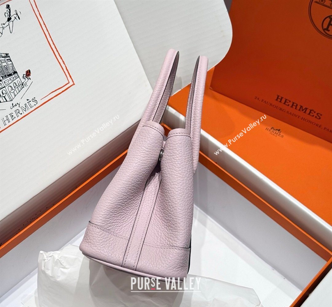 Hermes Garden Party Mini Bag 23cm in Negonda Leather Dreamy Purple/Silver 2026 (Half Handmade) (FL-260131039)