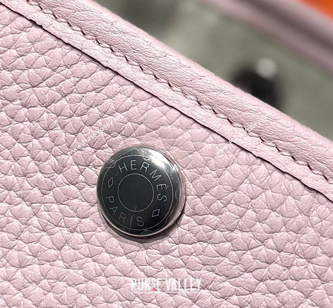 Hermes Garden Party Mini Bag 23cm in Negonda Leather Dreamy Purple/Silver 2026 (Half Handmade) (FL-260131039)