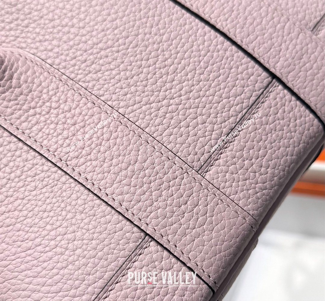 Hermes Garden Party Mini Bag 23cm in Negonda Leather Dreamy Purple/Silver 2026 (Half Handmade) (FL-260131039)