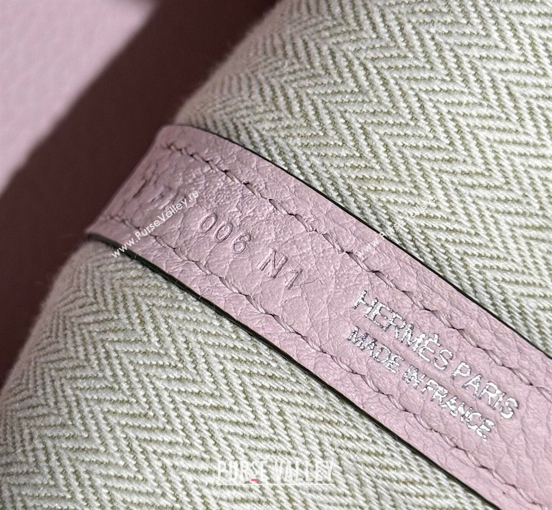 Hermes Garden Party Mini Bag 23cm in Negonda Leather Dreamy Purple/Silver 2026 (Half Handmade) (FL-260131039)