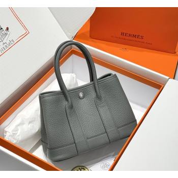 Hermes Garden Party Mini Bag 23cm in Negonda Leather Cloud Grey/Silver 2026 (Half Handmade) (FL-260131040)