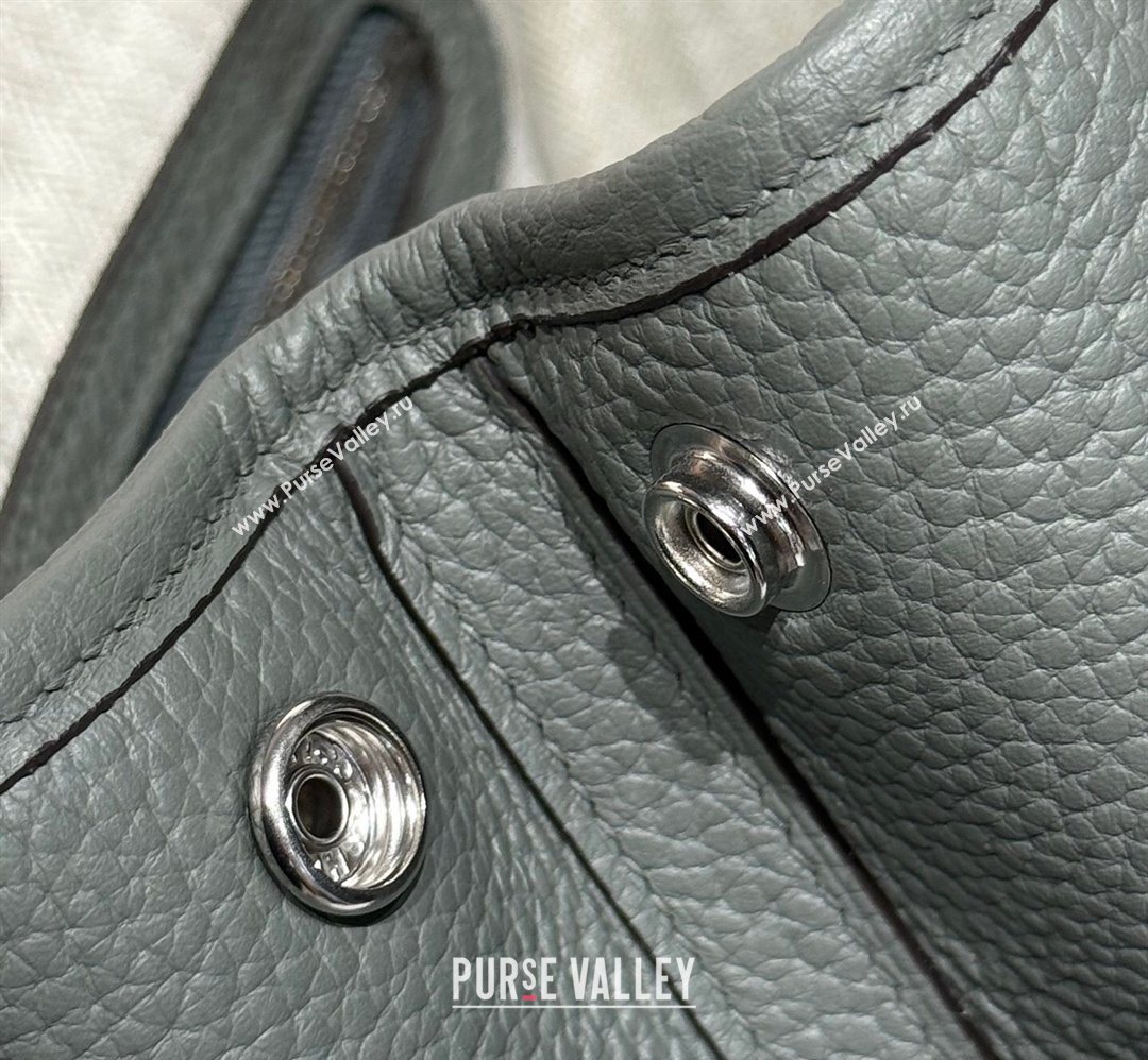 Hermes Garden Party Mini Bag 23cm in Negonda Leather Cloud Grey/Silver 2026 (Half Handmade) (FL-260131040)