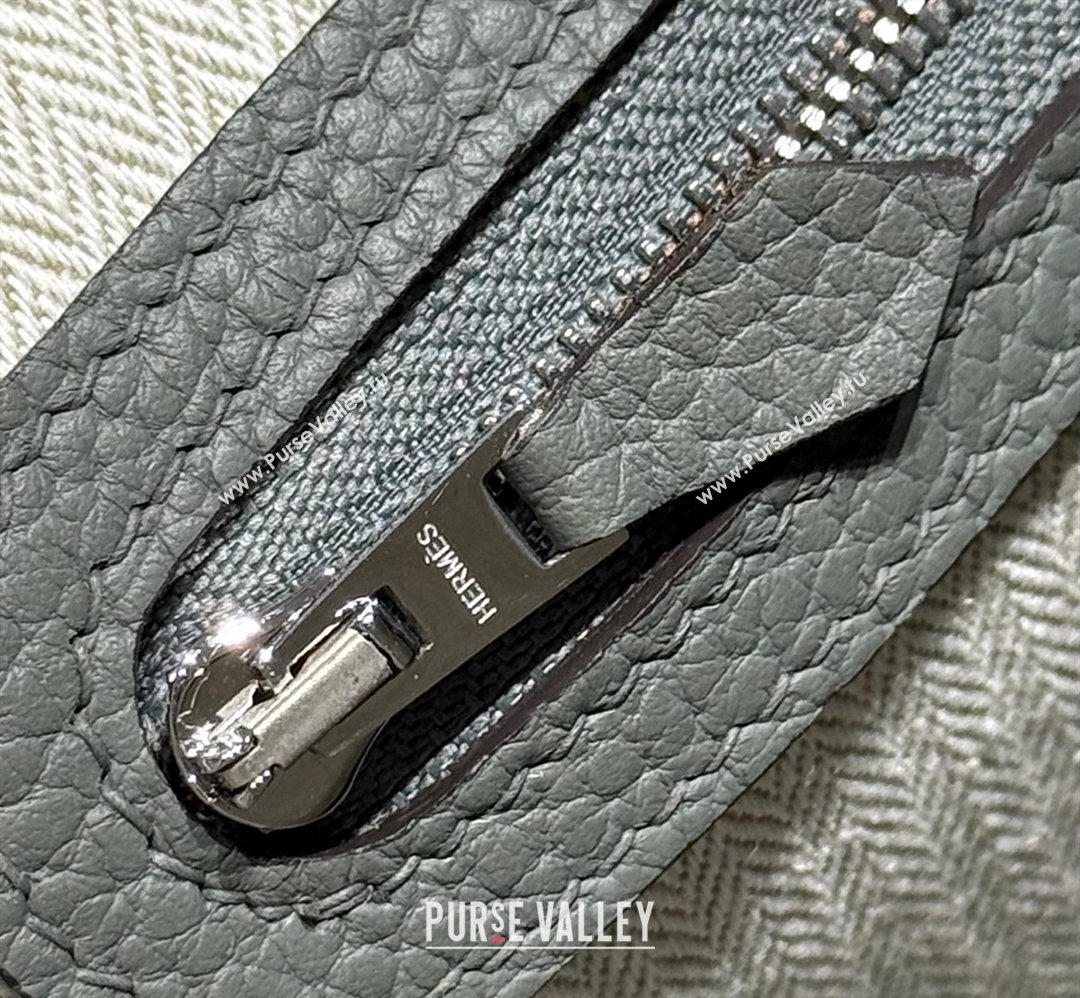 Hermes Garden Party Mini Bag 23cm in Negonda Leather Cloud Grey/Silver 2026 (Half Handmade) (FL-260131040)