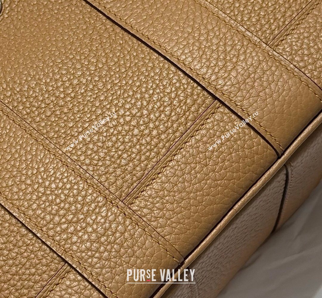 Hermes Garden Party Mini Bag 23cm in Negonda Leather Biscuits/Silver 2026 (Half Handmade) (FL-260131041)