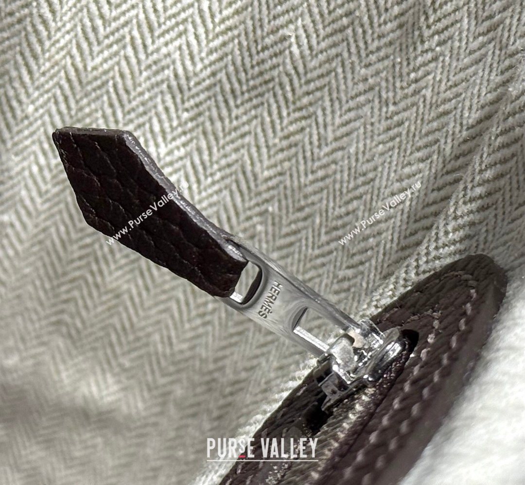 Hermes Garden Party Mini Bag 23cm in Negonda Leather Ebony/Silver 2026 (Half Handmade) (FL-260131042)