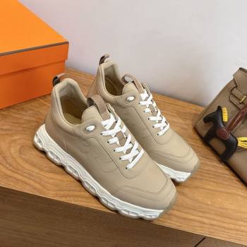 Hermes Impulse Sneakers in Calfskin Leather Beige 2026 0304 (XC-260304139)