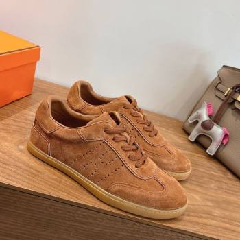 Hermes Match Sneakers in Suede Tan Brown 2026 H261863 (XC-260304141)