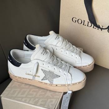 Golden Goose Womens Hi Star Sneakers with star and metallic silver heel 2025 0429 (MD-250429056)