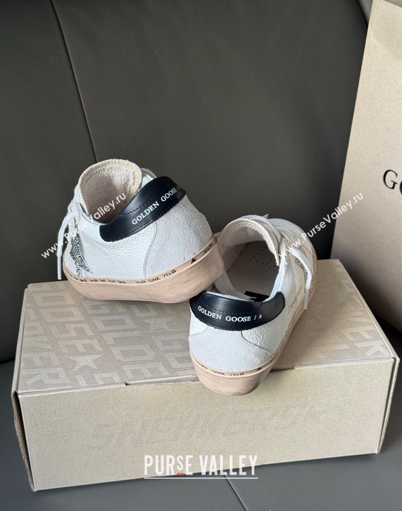 Golden Goose Womens Hi Star Sneakers with star and metallic silver heel 2025 0429 (MD-250429056)