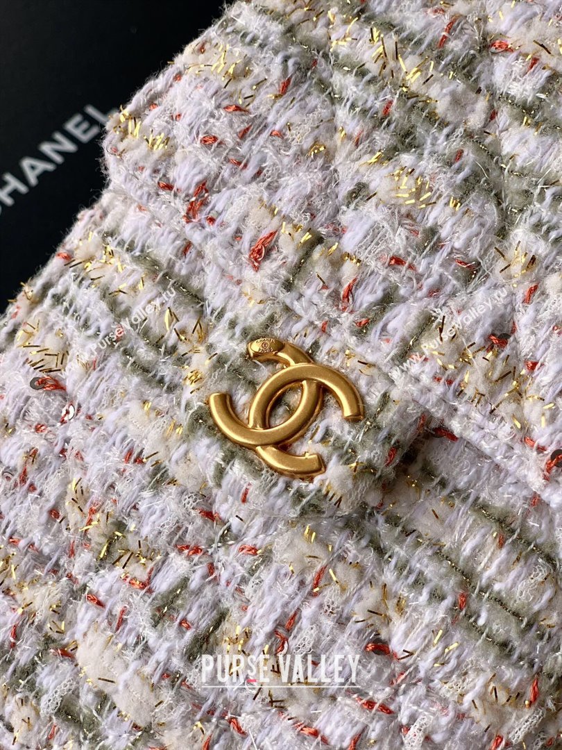 Chanel 25 Tweed Small Handbag AS5293 Pink 2025 0812 (yezi-250812060)