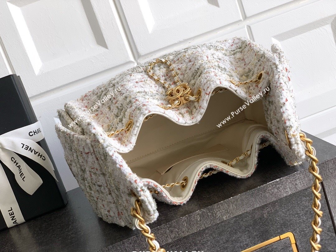 Chanel 25 Tweed Small Handbag AS5293 Pink 2025 0812 (yezi-250812060)