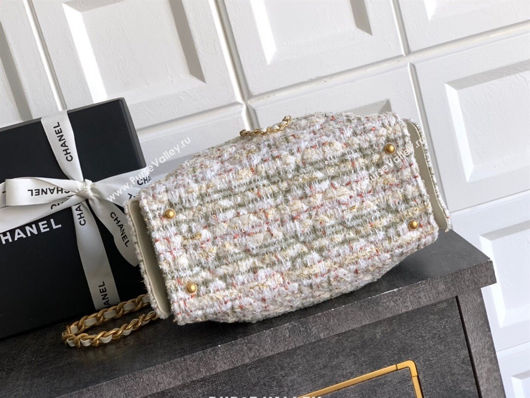 Chanel 25 Mini Hobo Handbag in Tweed Pink 2025 AS5631 (yezi-250812064)