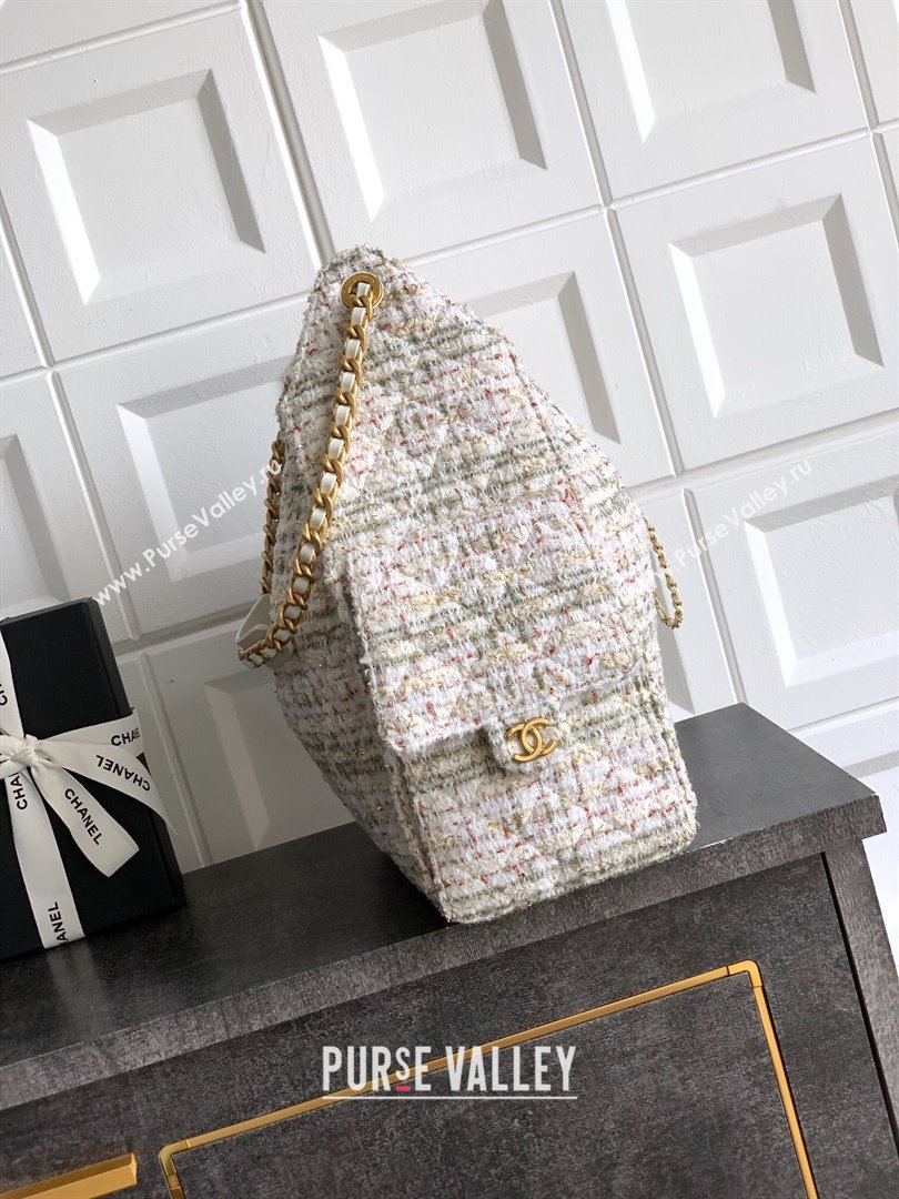 Chanel 25 Tweed Medium Handbag AS5311 Pink 2025 0812 (yezi-250812059)