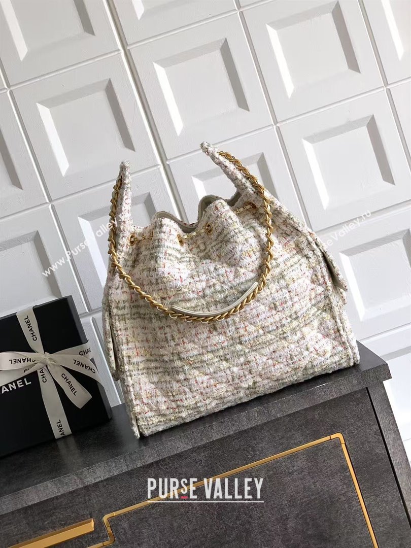 Chanel 25 Tweed Medium Handbag AS5311 Pink 2025 0812 (yezi-250812059)