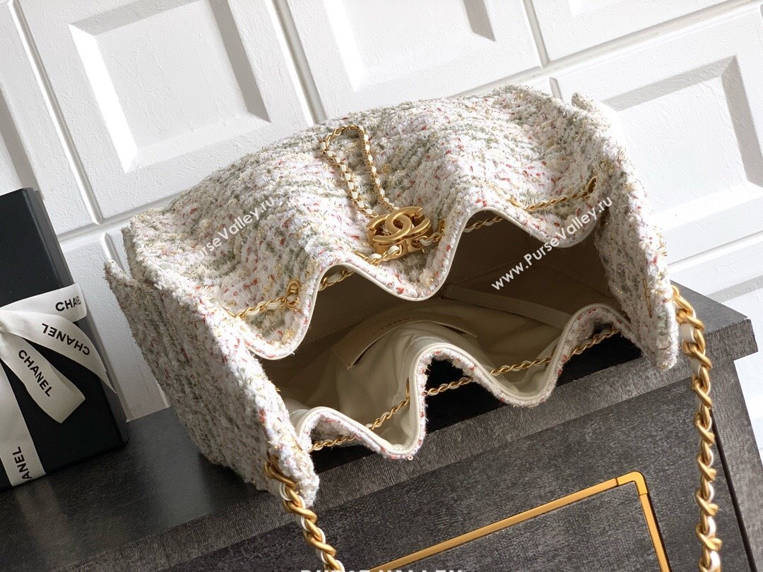 Chanel 25 Tweed Medium Handbag AS5311 Pink 2025 0812 (yezi-250812059)