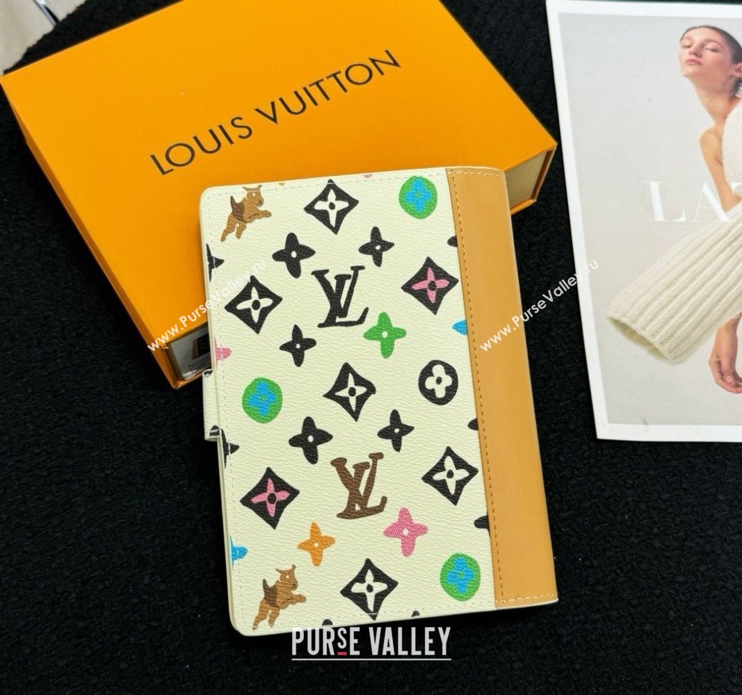 Louis Vuitton Large Ring Agenda Notebook Cover in Monogram Craggy White 2024 (HY-240617129)