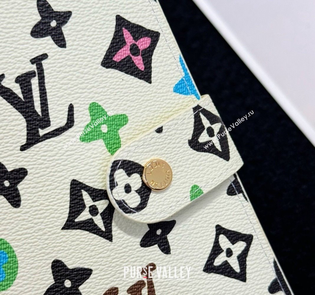 Louis Vuitton Large Ring Agenda Notebook Cover in Monogram Craggy White 2024 (HY-240617129)