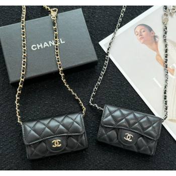 Chanel Lambskin Clutch with Chain Mini Bag Black 2024 0617 (HY-240617133)