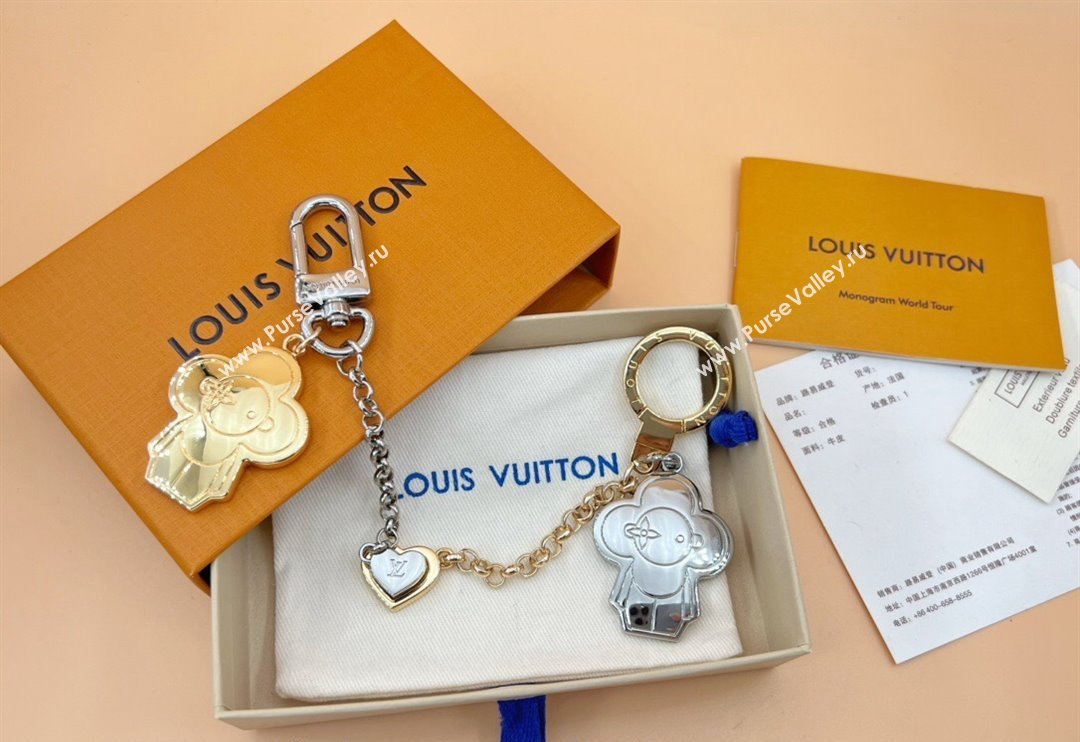 Louis Vuitton Vivienne Chain Bag Charm and Key Holder Silver/Gold 2024 0731 (HY-240731045)