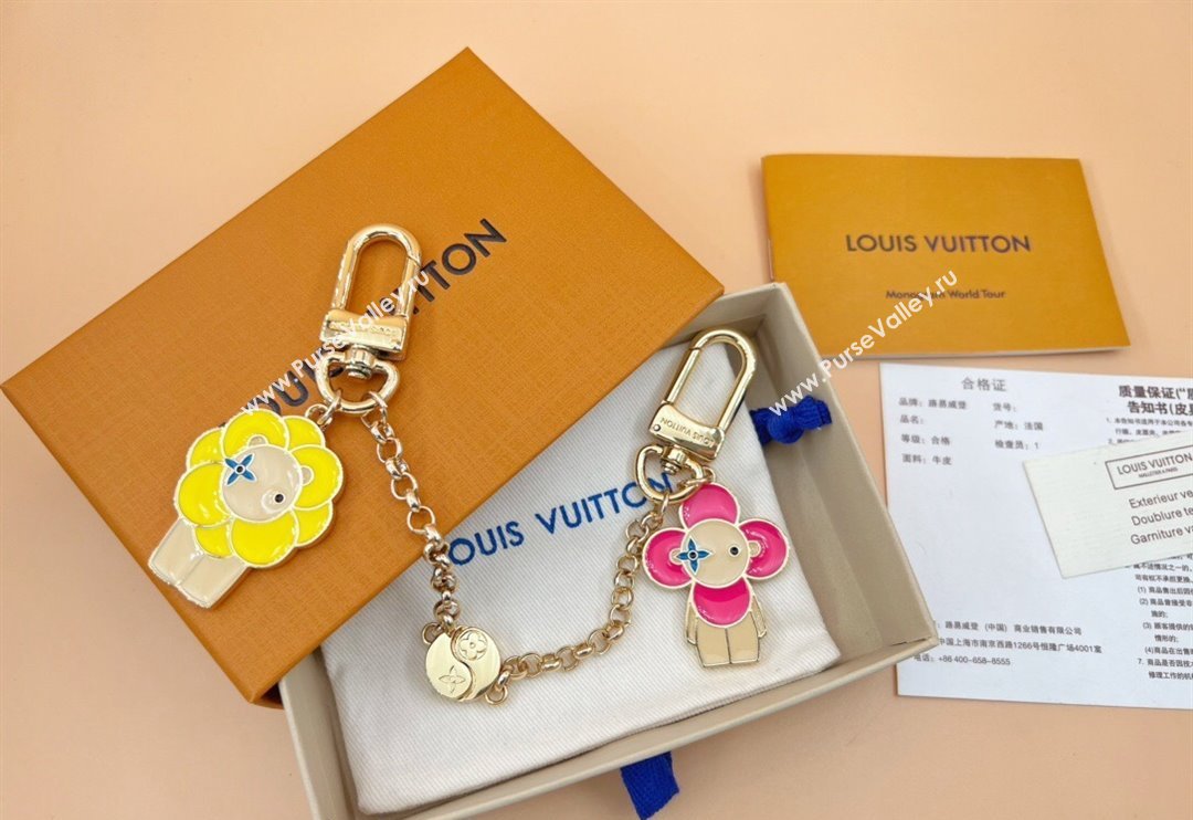 Louis Vuitton Vivienne Chain Bag Charm Pink/Yellow 2024 0731 (HY-240731046)