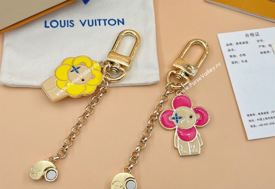 Louis Vuitton Vivienne Chain Bag Charm Pink/Yellow 2024 0731 (HY-240731046)