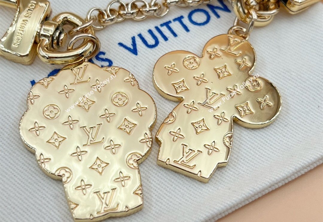 Louis Vuitton Vivienne Chain Bag Charm Pink/Yellow 2024 0731 (HY-240731046)