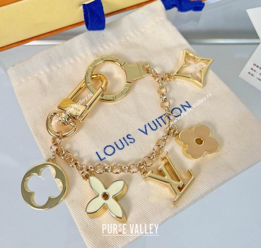 Louis Vuitton Fleur De Monogram Chain Bag Charm and Key Holder 2024 (HY-241202010)