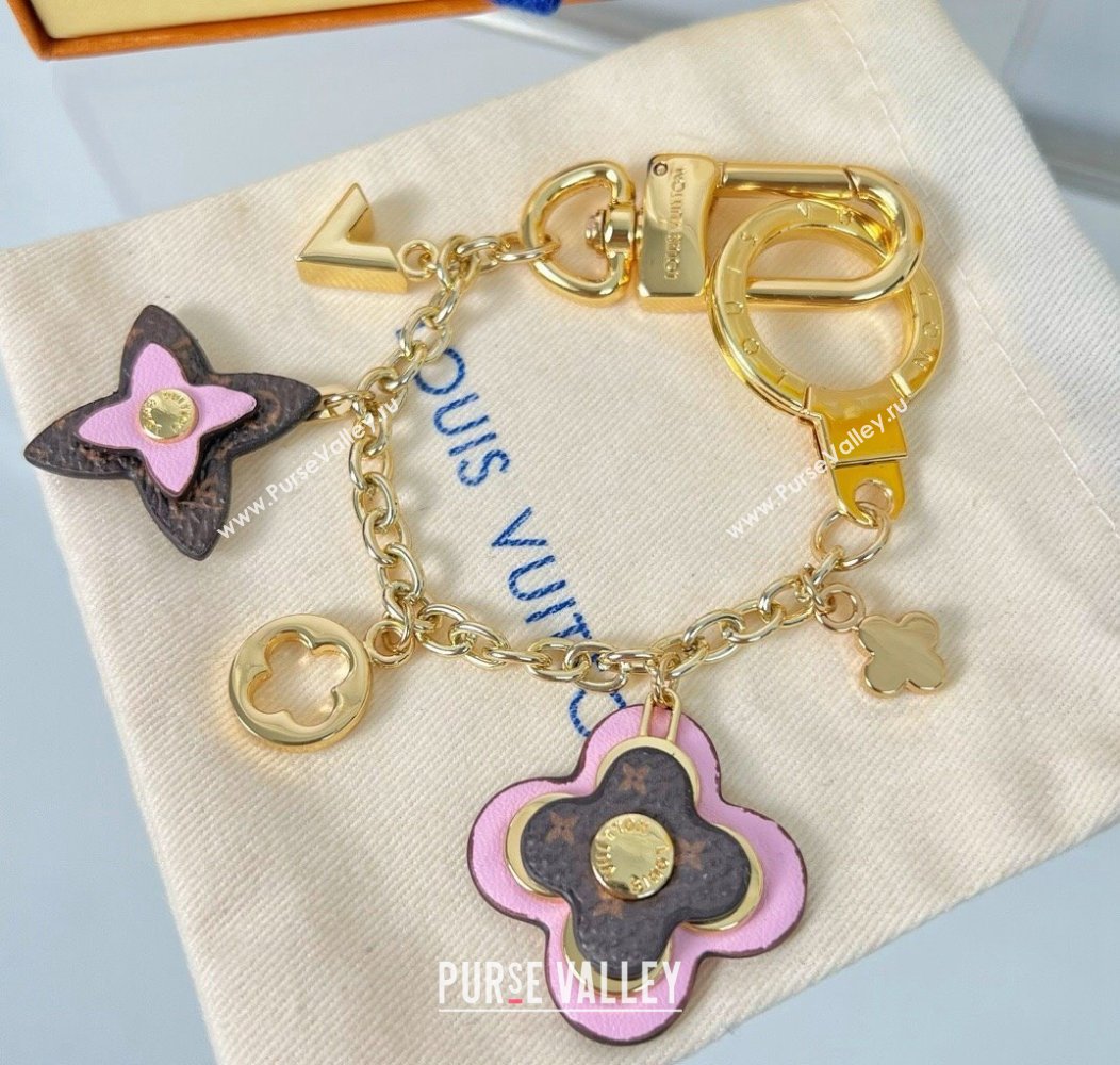 Louis Vuitton Blooming Flower Chain Bag Charm and Key Holder Pink 2024 (HY-241202003)