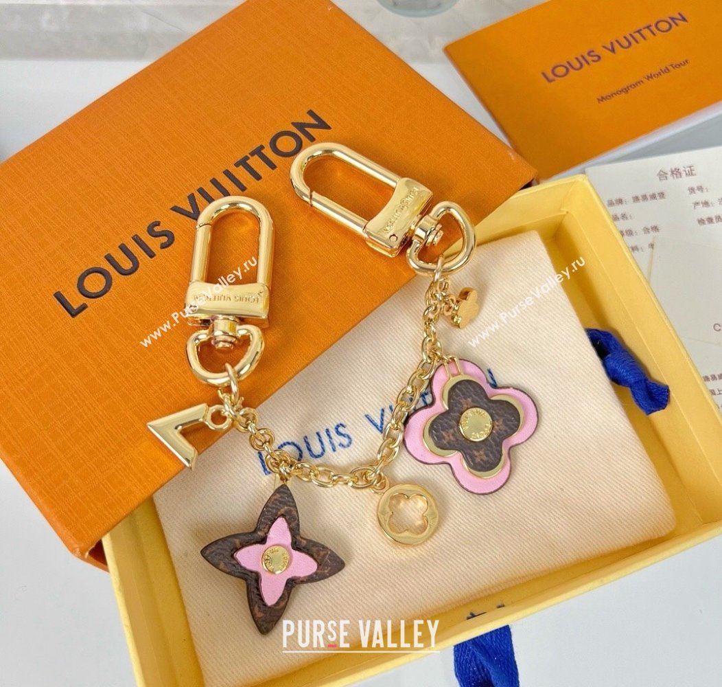 Louis Vuitton Blooming Flower Chain Bag Charm Pink 2024 2 (HY-241202004)