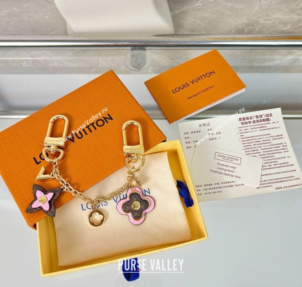 Louis Vuitton Blooming Flower Chain Bag Charm Pink 2024 2 (HY-241202004)