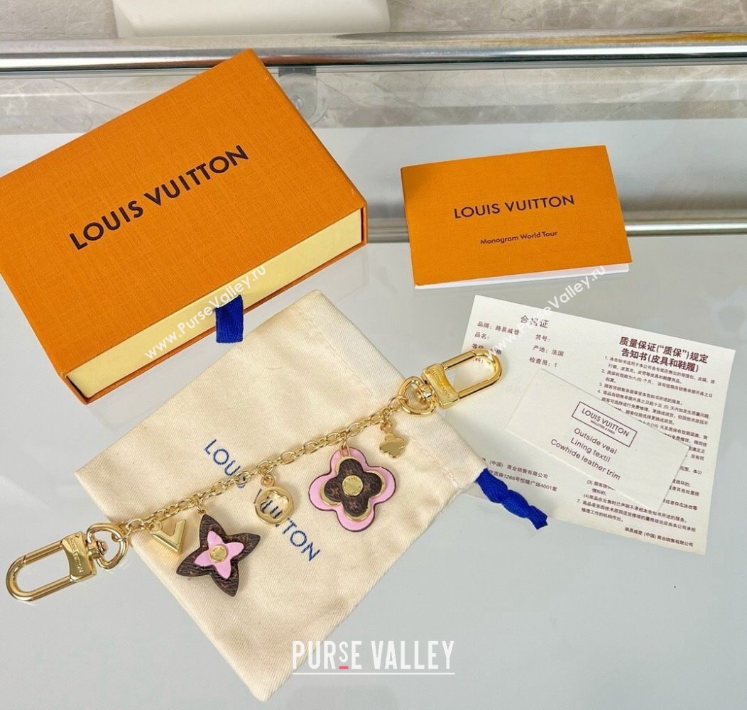 Louis Vuitton Blooming Flower Chain Bag Charm Pink 2024 2 (HY-241202004)