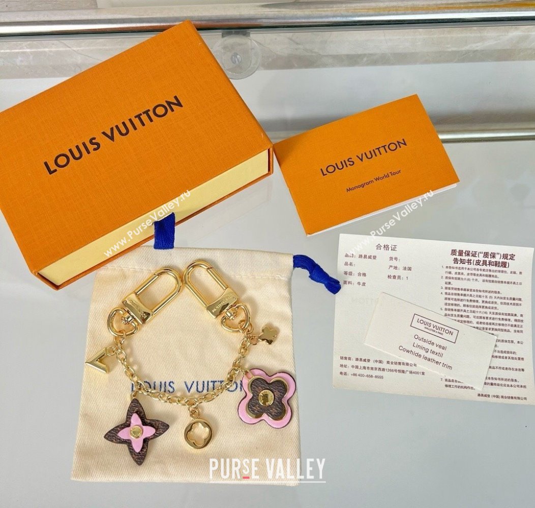 Louis Vuitton Blooming Flower Chain Bag Charm Pink 2024 2 (HY-241202004)