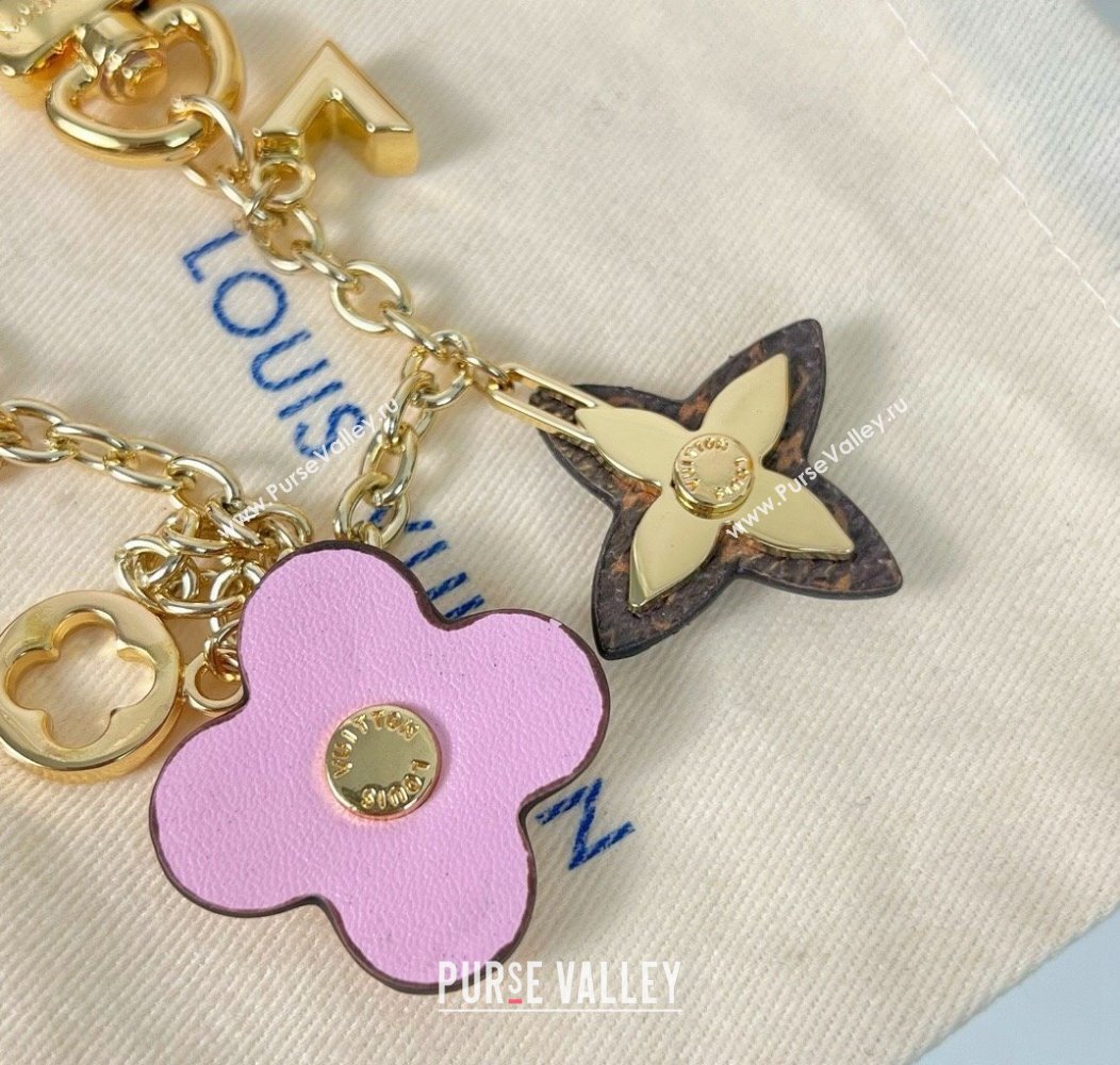 Louis Vuitton Blooming Flower Chain Bag Charm Pink 2024 2 (HY-241202004)