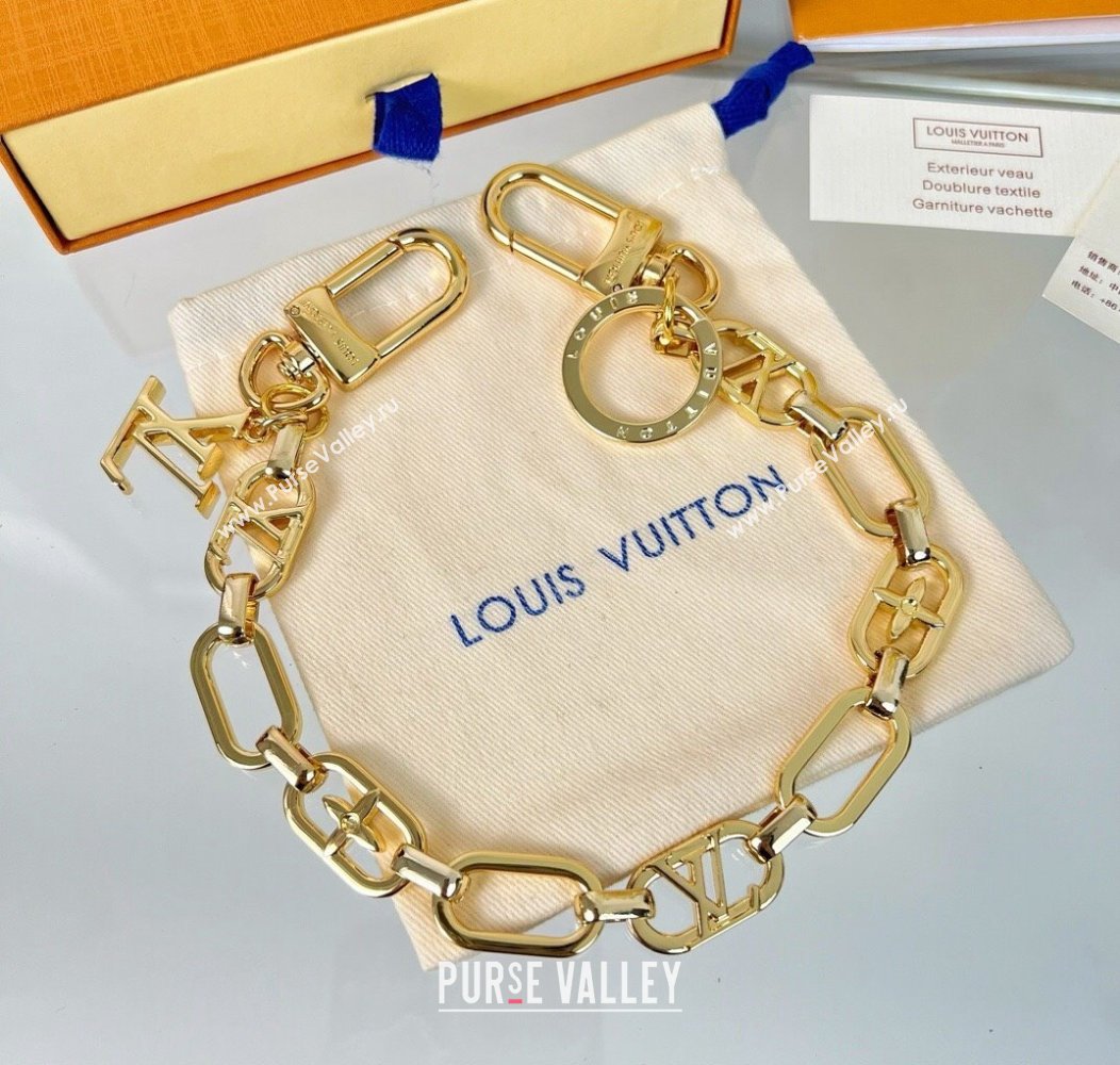 Louis Vuitton Chain Bag Charm and Key Holder Gold 2024 1202 (HY-241202007)