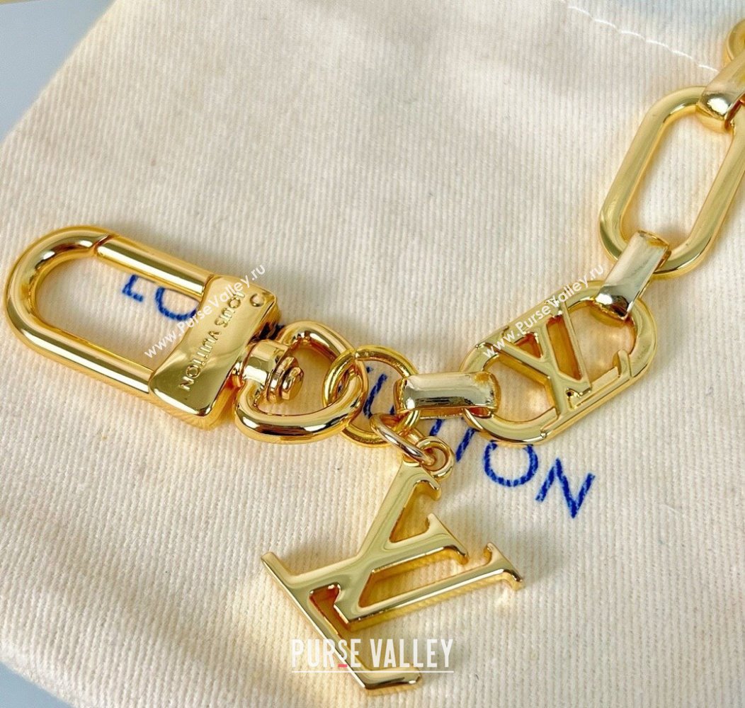 Louis Vuitton Chain Bag Charm and Key Holder Gold 2024 1202 (HY-241202007)