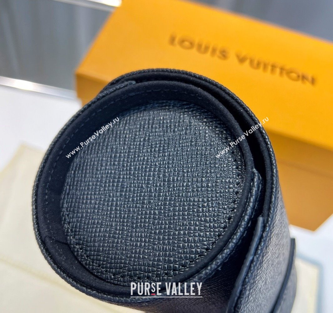 Louis Vuitton Watch Case 3 Black Saffiano 2025 M47530 (HY-250312025)