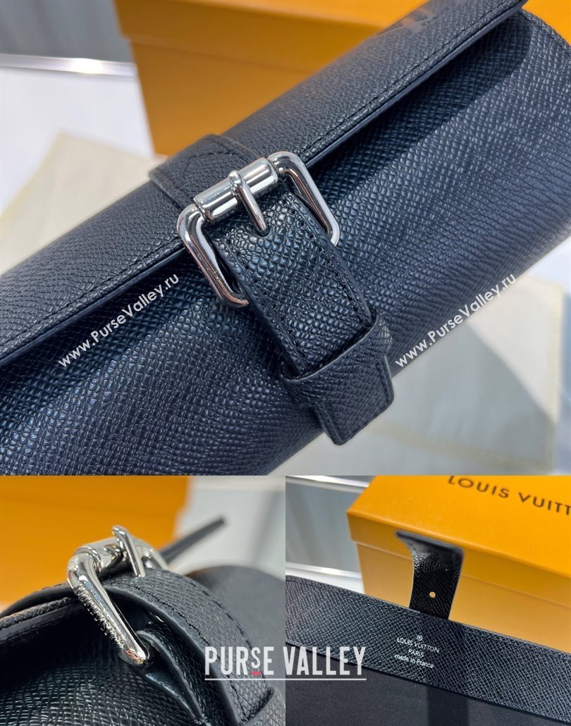 Louis Vuitton Watch Case 3 Black Saffiano 2025 M47530 (HY-250312025)