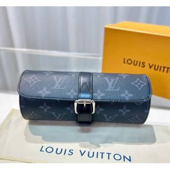 Louis Vuitton Watch Case 3 in Black Monogram 2 2025 M47530 (HY-250312023)