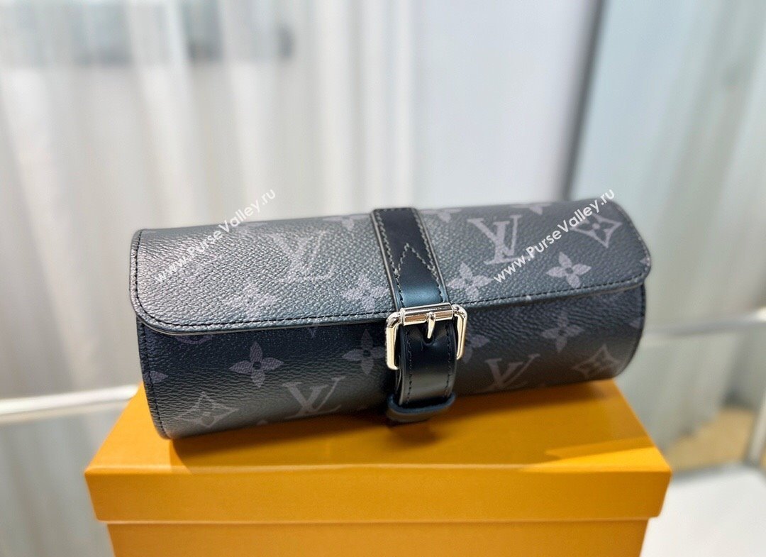 Louis Vuitton Watch Case 3 in Black Monogram 2 2025 M47530 (HY-250312023)