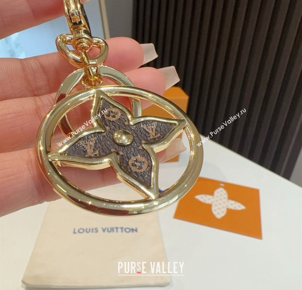 Louis Vuitton Puzzle Flower Monogram Chain Bag Charm Key Holder 2025 M012207 (shi-250312064)