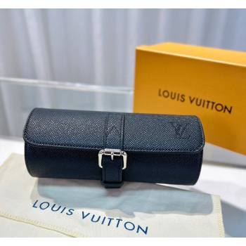 Louis Vuitton Watch Case 3 Black Saffiano 2025 M47530 (HY-250312025)