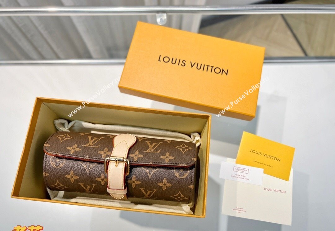Louis Vuitton Watch Case 3 Classic Monogram 2025 M47530 (HY-250312026)
