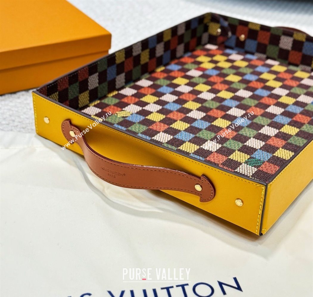 Louis Vuitton LV Vers Damier Tray Yellow 2025 GI1280 (HY-250616092)